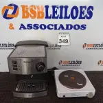 LOTE 349 - 01 FOGÃO DE INDUÇÃO 01 BOCA MARCA ELECTROLUX E 01 CAFETEIRA MARCA PHILCO. (NO ESTADO) ATENÇÃO! FAZER A VISITAÇÃO ANTES DE ARREMATAR, NÃO SABEMOS SE FUNCIONA. LEILÃO NÃO TEM GARANTIA E NEM DEVOLUÇÃO, SUJEITO A POSSÍVEIS AVARIAS VISÍVEIS/OCULTAS E/OU AUSÊNCIA DE COMPONENTES.