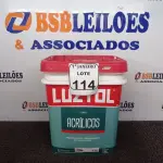 LOTE 114 - 01 GALÃO DE 18L DE PREPARAÇÃO E ACABAMENTO DE SUPERFÍCIES INTERIOR NA COR BRANCO FOSCO. (NOVO) (NO ESTADO) ATENÇÃO! FAZER A VISITAÇÃO ANTES DE ARREMATAR, NÃO SABEMOS SE FUNCIONA. LEILÃO NÃO TEM GARANTIA E NEM DEVOLUÇÃO, SUJEITO A POSSÍVEIS AVARIAS VISÍVEIS/OCULTAS E/OU AUSÊNCIA DE COMPONENTES.