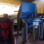 LOTE 093 - 01 LOTE C/APROXIMADAMENTE 10 CADEIRAS INFANTIS NA COR AZUL. (NO ESTADO) ATENÇÃO! FAZER A VISITAÇÃO ANTES DE ARREMATAR, NÃO SABEMOS SE FUNCIONA. LEILÃO NÃO TEM GARANTIA E NEM DEVOLUÇÃO, SUJEITO A POSSÍVEIS AVARIAS VISÍVEIS/OCULTAS E/OU AUSÊNCIA DE COMPONENTES.