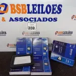 LOTE 359 - 05 REFLETORES DE LED AMBIENTE EXTERNO 100W CADA(NOVO). (NO ESTADO) ATENÇÃO! FAZER A VISITAÇÃO ANTES DE ARREMATAR, NÃO SABEMOS SE FUNCIONA. LEILÃO NÃO TEM GARANTIA E NEM DEVOLUÇÃO, SUJEITO A POSSÍVEIS AVARIAS VISÍVEIS/OCULTAS E/OU AUSÊNCIA DE COMPONENTES.