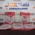 LOTE 142 - 05 ACESSÓRIOS DE ENTRADA PARA MÁQUINA DE LAVAR TRANÇADA, SENDO 04 DE 1,80M E 01 DE 1,40M. (NOVO) (NO ESTADO) ATENÇÃO! FAZER A VISITAÇÃO ANTES DE ARREMATAR, NÃO SABEMOS SE FUNCIONA. LEILÃO NÃO TEM GARANTIA E NEM DEVOLUÇÃO, SUJEITO A POSSÍVEIS AVARIAS VISÍVEIS/OCULTAS E/OU AUSÊNCIA DE COMPONENTES.