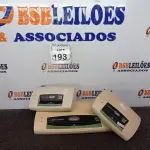 LOTE 193 - 03 PLASTIFICADORAS MARCA MENNA MODELOS DIVERSOS. (NO ESTADO) ATENÇÃO! FAZER A VISITAÇÃO ANTES DE ARREMATAR, NÃO SABEMOS SE FUNCIONA. LEILÃO NÃO TEM GARANTIA E NEM DEVOLUÇÃO, SUJEITO A POSSÍVEIS AVARIAS VISÍVEIS/OCULTAS E/OU AUSÊNCIA DE COMPONENTES.