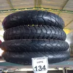 LOTE 134 - 04 PNEUS DE MOTO USADOS, SENDO 02 90/90 ARO 21, 01 120/70 ARO 19 E 01 100/90 ARO 19. (NO ESTADO) ATENÇÃO! FAZER A VISITAÇÃO ANTES DE ARREMATAR, NÃO SABEMOS SE FUNCIONA. LEILÃO NÃO TEM GARANTIA E NEM DEVOLUÇÃO, SUJEITO A POSSÍVEIS AVARIAS VISÍVEIS/OCULTAS E/OU AUSÊNCIA DE COMPONENTES.