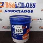 LOTE 267 - 01 GALÃO DE TINTA PARA INTERIOR QUALITEX 18L RENDE ATÉ 300M. (NO ESTADO) ATENÇÃO! FAZER A VISITAÇÃO ANTES DE ARREMATAR, NÃO SABEMOS SE FUNCIONA. LEILÃO NÃO TEM GARANTIA E NEM DEVOLUÇÃO, SUJEITO A POSSÍVEIS AVARIAS VISÍVEIS/OCULTAS E/OU AUSÊNCIA DE COMPONENTES.