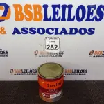 LOTE 282 - 01 LATA DE TINTA ESMALTE SINTÉTICO PARA MADEIRA E METAL 3,6L NA COR BRILHANTE LARANJA MARCA SUVINIL. (NOVO) (NO ESTADO) ATENÇÃO! FAZER A VISITAÇÃO ANTES DE ARREMATAR, NÃO SABEMOS SE FUNCIONA. LEILÃO NÃO TEM GARANTIA E NEM DEVOLUÇÃO, SUJEITO A POSSÍVEIS AVARIAS VISÍVEIS/OCULTAS E/OU AUSÊNCIA DE COMPONENTES.