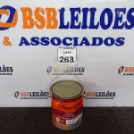LOTE 263 - 01 LATA DE TINTA ESMALTE SINTÉTICO PARA MADEIRA E METAL 3,6L NA COR BRILHANTE LARANJA MARCA SUVINIL. (NOVO) (NO ESTADO) ATENÇÃO! FAZER A VISITAÇÃO ANTES DE ARREMATAR, NÃO SABEMOS SE FUNCIONA. LEILÃO NÃO TEM GARANTIA E NEM DEVOLUÇÃO, SUJEITO A POSSÍVEIS AVARIAS VISÍVEIS/OCULTAS E/OU AUSÊNCIA DE COMPONENTES.