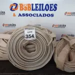 LOTE 354 - 03 ROLOS DE MANGUEIRA DE INCÊNDIO C/AVARIAS. (NO ESTADO) ATENÇÃO! FAZER A VISITAÇÃO ANTES DE ARREMATAR, NÃO SABEMOS SE FUNCIONA. LEILÃO NÃO TEM GARANTIA E NEM DEVOLUÇÃO, SUJEITO A POSSÍVEIS AVARIAS VISÍVEIS/OCULTAS E/OU AUSÊNCIA DE COMPONENTES.