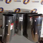LOTE 276 - 05 LIXEIRAS EM INOX. (NO ESTADO) ATENÇÃO! FAZER A VISITAÇÃO ANTES DE ARREMATAR, NÃO SABEMOS SE FUNCIONA. LEILÃO NÃO TEM GARANTIA E NEM DEVOLUÇÃO, SUJEITO A POSSÍVEIS AVARIAS VISÍVEIS/OCULTAS E/OU AUSÊNCIA DE COMPONENTES.
