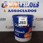 LOTE 293 - 01 GALÃO DE TINTA PARA INTERIOR QUALITEX 18L RENDE ATÉ 300M. (NO ESTADO) ATENÇÃO! FAZER A VISITAÇÃO ANTES DE ARREMATAR, NÃO SABEMOS SE FUNCIONA. LEILÃO NÃO TEM GARANTIA E NEM DEVOLUÇÃO, SUJEITO A POSSÍVEIS AVARIAS VISÍVEIS/OCULTAS E/OU AUSÊNCIA DE COMPONENTES.