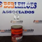 LOTE 179 - 01 LATA DE TINTA ESMALTE SINTÉTICO PARA MADEIRA E METAL 3,6L NA COR BRILHANTE LARANJA MARCA SUVINIL (NOVO). (NO ESTADO) ATENÇÃO! FAZER A VISITAÇÃO ANTES DE ARREMATAR, NÃO SABEMOS SE FUNCIONA. LEILÃO NÃO TEM GARANTIA E NEM DEVOLUÇÃO, SUJEITO A POSSÍVEIS AVARIAS VISÍVEIS/OCULTAS E/OU AUSÊNCIA DE COMPONENTES.