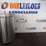 LOTE 514 - 01 LIXEIRA EM INOX 12L C/PEDAL MARCA MOOD. (NO ESTADO) ATENÇÃO! FAZER A VISITAÇÃO ANTES DE ARREMATAR, NÃO SABEMOS SE FUNCIONA. LEILÃO NÃO TEM GARANTIA E NEM DEVOLUÇÃO, SUJEITO A POSSÍVEIS AVARIAS VISÍVEIS/OCULTAS E/OU AUSÊNCIA DE COMPONENTES.