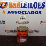 LOTE 018 - 01 LATA DE TINTA SUVINIL ESMALTE PREMIUM INTERIOR/EXTERIOR 3,6L NA COR MARROM. (NO ESTADO) ATENÇÃO! FAZER A VISITAÇÃO ANTES DE ARREMATAR, NÃO SABEMOS SE FUNCIONA. LEILÃO NÃO TEM GARANTIA E NEM DEVOLUÇÃO, SUJEITO A POSSÍVEIS AVARIAS VISÍVEIS/OCULTAS E/OU AUSÊNCIA DE COMPONENTES.