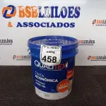 LOTE 458 - 01 GALÃO DE TINTA PARA INTERIOR QUALITEX 18L RENDE ATÉ 300M. (NO ESTADO) ATENÇÃO! FAZER A VISITAÇÃO ANTES DE ARREMATAR, NÃO SABEMOS SE FUNCIONA. LEILÃO NÃO TEM GARANTIA E NEM DEVOLUÇÃO, SUJEITO A POSSÍVEIS AVARIAS VISÍVEIS/OCULTAS E/OU AUSÊNCIA DE COMPONENTES.