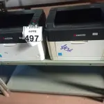 LOTE 497 - 02 IMPRESSORAS MARCA KYOCERA. (NO ESTADO) ATENÇÃO! FAZER A VISITAÇÃO ANTES DE ARREMATAR, NÃO SABEMOS SE FUNCIONA. LEILÃO NÃO TEM GARANTIA E NEM DEVOLUÇÃO, SUJEITO A POSSÍVEIS AVARIAS VISÍVEIS/OCULTAS E/OU AUSÊNCIA DE COMPONENTES.