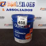 LOTE 458 - 01 GALÃO DE TINTA PARA INTERIOR QUALITEX 18L RENDE ATÉ 300M. (NO ESTADO) ATENÇÃO! FAZER A VISITAÇÃO ANTES DE ARREMATAR, NÃO SABEMOS SE FUNCIONA. LEILÃO NÃO TEM GARANTIA E NEM DEVOLUÇÃO, SUJEITO A POSSÍVEIS AVARIAS VISÍVEIS/OCULTAS E/OU AUSÊNCIA DE COMPONENTES.