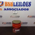 LOTE 002 - 01 LATA DE TINTA SUVINIL ESMALTE PREMIUM INTERIOR/EXTERIOR 3,6L NA COR MARROM. (NO ESTADO) ATENÇÃO! FAZER A VISITAÇÃO ANTES DE ARREMATAR, NÃO SABEMOS SE FUNCIONA. LEILÃO NÃO TEM GARANTIA E NEM DEVOLUÇÃO, SUJEITO A POSSÍVEIS AVARIAS VISÍVEIS/OCULTAS E/OU AUSÊNCIA DE COMPONENTES.