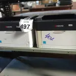 LOTE 497 - 02 IMPRESSORAS MARCA KYOCERA. (NO ESTADO) ATENÇÃO! FAZER A VISITAÇÃO ANTES DE ARREMATAR, NÃO SABEMOS SE FUNCIONA. LEILÃO NÃO TEM GARANTIA E NEM DEVOLUÇÃO, SUJEITO A POSSÍVEIS AVARIAS VISÍVEIS/OCULTAS E/OU AUSÊNCIA DE COMPONENTES.
