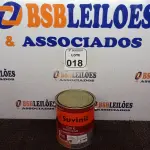 LOTE 018 - 01 LATA DE TINTA SUVINIL ESMALTE PREMIUM INTERIOR/EXTERIOR 3,6L NA COR MARROM. (NO ESTADO) ATENÇÃO! FAZER A VISITAÇÃO ANTES DE ARREMATAR, NÃO SABEMOS SE FUNCIONA. LEILÃO NÃO TEM GARANTIA E NEM DEVOLUÇÃO, SUJEITO A POSSÍVEIS AVARIAS VISÍVEIS/OCULTAS E/OU AUSÊNCIA DE COMPONENTES.