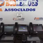 LOTE 486 - 05 APARELHOS TELEFÔNICOS TELA TOUCH MARCA GRANDSTREAM INCOMPLETO. (NO ESTADO) ATENÇÃO! FAZER A VISITAÇÃO ANTES DE ARREMATAR, NÃO SABEMOS SE FUNCIONA. LEILÃO NÃO TEM GARANTIA E NEM DEVOLUÇÃO, SUJEITO A POSSÍVEIS AVARIAS VISÍVEIS/OCULTAS E/OU AUSÊNCIA DE COMPONENTES.
