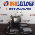LOTE 516 - 05 APARELHOS TELEFÔNICOS TELA TOUCH MARCA GRANDSTREAM INCOMPLETO. (NO ESTADO) ATENÇÃO! FAZER A VISITAÇÃO ANTES DE ARREMATAR, NÃO SABEMOS SE FUNCIONA. LEILÃO NÃO TEM GARANTIA E NEM DEVOLUÇÃO, SUJEITO A POSSÍVEIS AVARIAS VISÍVEIS/OCULTAS E/OU AUSÊNCIA DE COMPONENTES.