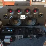 LOTE 178 - 02 CARAS PRETAS 311, 02 BANDA ACE 1201, 01 PROCESSADOR STETSOM STX 2448, 01 TARAMPS TS 400X4, 01 FONTE JFA 70 AMPERES, 01 PAR DE TWITER MARCA JBL E 02 PARES DE MEDIO GRAVE-6” MARCA TIGER. (NO ESTADO) ATENÇÃO! FAZER A VISITAÇÃO ANTES DE ARREMATAR, NÃO SABEMOS SE FUNCIONA. LEILÃO NÃO TEM GARANTIA E NEM DEVOLUÇÃO, SUJEITO A POSSÍVEIS AVARIAS VISÍVEIS/OCULTAS E/OU AUSÊNCIA DE COMPONENTES.