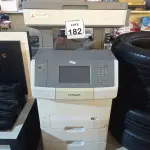 LOTE 182 - 01 IMPRESSORA LEXMARRK X748DE. (NO ESTADO) ATENÇÃO! FAZER A VISITAÇÃO ANTES DE ARREMATAR, NÃO SABEMOS SE FUNCIONA. LEILÃO NÃO TEM GARANTIA E NEM DEVOLUÇÃO, SUJEITO A POSSÍVEIS AVARIAS VISÍVEIS/OCULTAS E/OU AUSÊNCIA DE COMPONENTES.