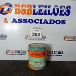 LOTE 263 - 01 LATA DE TINTA ESMALTE PARA MADEIRA E METAIS SUVINIL BRILHANTE PLATINA 3,6 L. (NO ESTADO) ATENÇÃO! FAZER A VISITAÇÃO ANTES DE ARREMATAR, NÃO SABEMOS SE FUNCIONA. LEILÃO NÃO TEM GARANTIA E NEM DEVOLUÇÃO, SUJEITO A POSSÍVEIS AVARIAS VISÍVEIS/OCULTAS E/OU AUSÊNCIA DE COMPONENTES.
