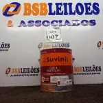 LOTE 007 - 01 LATA DE TINTA ESMALTE PARA MADEIRAS E METAIS INTERIOR\EXTERIOR 3,6L BRIL COLORADO MARCA SUVINIL. (NOVO) (NO ESTADO) ATENÇÃO! FAZER A VISITAÇÃO ANTES DE ARREMATAR, NÃO SABEMOS SE FUNCIONA. LEILÃO NÃO TEM GARANTIA E NEM DEVOLUÇÃO, SUJEITO A POSSÍVEIS AVARIAS VISÍVEIS/OCULTAS E/OU AUSÊNCIA DE COMPONENTES.