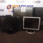 LOTE 141 - 05 MONITORES LCD COM AVARIAS MARCAS E MODELOS DIVERSOS. (NO ESTADO) ATENÇÃO! FAZER A VISITAÇÃO ANTES DE ARREMATAR, NÃO SABEMOS SE FUNCIONA. LEILÃO NÃO TEM GARANTIA E NEM DEVOLUÇÃO, SUJEITO A POSSÍVEIS AVARIAS VISÍVEIS/OCULTAS E/OU AUSÊNCIA DE COMPONENTES.
