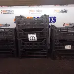 LOTE 223 - 10 CESTOS ORGANIZADORES EM PLÁSTICO. (NO ESTADO) ATENÇÃO! FAZER A VISITAÇÃO ANTES DE ARREMATAR, NÃO SABEMOS SE FUNCIONA. LEILÃO NÃO TEM GARANTIA E NEM DEVOLUÇÃO, SUJEITO A POSSÍVEIS AVARIAS VISÍVEIS/OCULTAS E/OU AUSÊNCIA DE COMPONENTES.