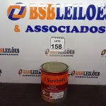 LOTE 158 - 01 LATA DE TINTA ESMALTE PARA MADEIRAS E METAIS INTERIOR\EXTERIOR 3,6L BRIL COLORADO MARCA SUVINIL.(NOVO) (NO ESTADO) ATENÇÃO! FAZER A VISITAÇÃO ANTES DE ARREMATAR, NÃO SABEMOS SE FUNCIONA. LEILÃO NÃO TEM GARANTIA E NEM DEVOLUÇÃO, SUJEITO A POSSÍVEIS AVARIAS VISÍVEIS/OCULTAS E/OU AUSÊNCIA DE COMPONENTES.