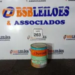 LOTE 263 - 01 LATA DE TINTA ESMALTE PARA MADEIRA E METAIS SUVINIL BRILHANTE PLATINA 3,6 L. (NO ESTADO) ATENÇÃO! FAZER A VISITAÇÃO ANTES DE ARREMATAR, NÃO SABEMOS SE FUNCIONA. LEILÃO NÃO TEM GARANTIA E NEM DEVOLUÇÃO, SUJEITO A POSSÍVEIS AVARIAS VISÍVEIS/OCULTAS E/OU AUSÊNCIA DE COMPONENTES.