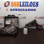 LOTE 004 - 01 LAVADORA DE ALTA PRESSÃO PORTÁTIL RECARREGÁVEL 220V COM CASE E ACESSÓRIOS.  (NO ESTADO) ATENÇÃO! FAZER A VISITAÇÃO ANTES DE ARREMATAR, NÃO SABEMOS SE FUNCIONA. LEILÃO NÃO TEM GARANTIA E NEM DEVOLUÇÃO, SUJEITO A POSSÍVEIS AVARIAS VISÍVEIS/OCULTAS E/OU AUSÊNCIA DE COMPONENTES.