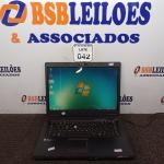 LOTE 042 - 01 NOTEBOOK SEM FONTE MODELO, N8620 T5500 MARCA ITAUTEC. (NO ESTADO) ATENÇÃO! FAZER A VISITAÇÃO ANTES DE ARREMATAR, NÃO SABEMOS SE FUNCIONA. LEILÃO NÃO TEM GARANTIA E NEM DEVOLUÇÃO, SUJEITO A POSSÍVEIS AVARIAS VISÍVEIS/OCULTAS E/OU AUSÊNCIA DE COMPONENTES.