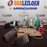 LOTE 024 - 05 FERROS DE PASSAR, 01 VAPORIZADOR, 01 MANTA TERMOSTÁTICA E 01 CINTA.  (NO ESTADO) ATENÇÃO! FAZER A VISITAÇÃO ANTES DE ARREMATAR, NÃO SABEMOS SE FUNCIONA. LEILÃO NÃO TEM GARANTIA E NEM DEVOLUÇÃO, SUJEITO A POSSÍVEIS AVARIAS VISÍVEIS/OCULTAS E/OU AUSÊNCIA DE COMPONENTES.