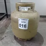 LOTE 016 - 01 BOTIJÃO DE GÁS 13KG. (NO ESTADO) ATENÇÃO! FAZER A VISITAÇÃO ANTES DE ARREMATAR, NÃO SABEMOS SE FUNCIONA. LEILÃO NÃO TEM GARANTIA E NEM DEVOLUÇÃO, SUJEITO A POSSÍVEIS AVARIAS VISÍVEIS/OCULTAS E/OU AUSÊNCIA DE COMPONENTES.