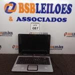 LOTE 087 - 01 NOTEBOOK MARCA HP SEM FONTE. (NO ESTADO) ATENÇÃO! FAZER A VISITAÇÃO ANTES DE ARREMATAR, NÃO SABEMOS SE FUNCIONA. LEILÃO NÃO TEM GARANTIA E NEM DEVOLUÇÃO, SUJEITO A POSSÍVEIS AVARIAS VISÍVEIS/OCULTAS E/OU AUSÊNCIA DE COMPONENTES.