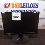 LOTE 082 - 01 MONITOR LCD 19’’ MARCA HP. (NO ESTADO) ATENÇÃO! FAZER A VISITAÇÃO ANTES DE ARREMATAR, NÃO SABEMOS SE FUNCIONA. LEILÃO NÃO TEM GARANTIA E NEM DEVOLUÇÃO, SUJEITO A POSSÍVEIS AVARIAS VISÍVEIS/OCULTAS E/OU AUSÊNCIA DE COMPONENTES.