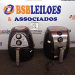 LOTE 092 - 02 AIR FRYER COM AVARIAS. (NO ESTADO) ATENÇÃO! FAZER A VISITAÇÃO ANTES DE ARREMATAR, NÃO SABEMOS SE FUNCIONA. LEILÃO NÃO TEM GARANTIA E NEM DEVOLUÇÃO, SUJEITO A POSSÍVEIS AVARIAS VISÍVEIS/OCULTAS E/OU AUSÊNCIA DE COMPONENTES.