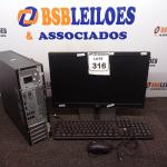 LOTE 316 -  01 CPU LENOVO E 01 MONITOR LG COM TECLADO. (NO ESTADO) ATENÇÃO! FAZER A VISITAÇÃO ANTES DE ARREMATAR, NÃO SABEMOS SE FUNCIONA. LEILÃO NÃO TEM GARANTIA E NEM DEVOLUÇÃO, SUJEITO A POSSÍVEIS AVARIAS VISÍVEIS/OCULTAS E/OU AUSÊNCIA DE COMPONENTES.