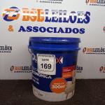 LOTE 169 - 01 GALÃO DE TINTA PARA INTERIOR QUALITEX 18L RENDE ATÉ 300M COR PEROLA. (NOVO) (NO ESTADO) ATENÇÃO! FAZER A VISITAÇÃO ANTES DE ARREMATAR, NÃO SABEMOS SE FUNCIONA. LEILÃO NÃO TEM GARANTIA E NEM DEVOLUÇÃO, SUJEITO A POSSÍVEIS AVARIAS VISÍVEIS/OCULTAS E/OU AUSÊNCIA DE COMPONENTES.