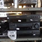 LOTE 136 - 03 VHS MARCAS E MODELOS DIVERSOS, 03 DVD’S E 01 PLACA DE CONTROLE ÁUDIO VISION. (NO ESTADO) ATENÇÃO! FAZER A VISITAÇÃO ANTES DE ARREMATAR, NÃO SABEMOS SE FUNCIONA. LEILÃO NÃO TEM GARANTIA E NEM DEVOLUÇÃO, SUJEITO A POSSÍVEIS AVARIAS VISÍVEIS/OCULTAS E/OU AUSÊNCIA DE COMPONENTES.
