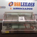 LOTE 146 - 01 ESTUFA PARA SALGADOS COM 08 BANDEJAS. (NO ESTADO) ATENÇÃO! FAZER A VISITAÇÃO ANTES DE ARREMATAR, NÃO SABEMOS SE FUNCIONA. LEILÃO NÃO TEM GARANTIA E NEM DEVOLUÇÃO, SUJEITO A POSSÍVEIS AVARIAS VISÍVEIS/OCULTAS E/OU AUSÊNCIA DE COMPONENTES.
