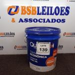LOTE 139 - 01 GALÃO DE TINTA PARA INTERIOR QUALITEX 18L RENDE ATÉ 300M COR PEROLA. (NOVO) (NO ESTADO) ATENÇÃO! FAZER A VISITAÇÃO ANTES DE ARREMATAR, NÃO SABEMOS SE FUNCIONA. LEILÃO NÃO TEM GARANTIA E NEM DEVOLUÇÃO, SUJEITO A POSSÍVEIS AVARIAS VISÍVEIS/OCULTAS E/OU AUSÊNCIA DE COMPONENTES.