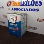 LOTE 235 - 01 LATA DE TINTA IQUINE DIATEX BASE P 18 L. (NO ESTADO) ATENÇÃO! FAZER A VISITAÇÃO ANTES DE ARREMATAR, NÃO SABEMOS SE FUNCIONA. LEILÃO NÃO TEM GARANTIA E NEM DEVOLUÇÃO, SUJEITO A POSSÍVEIS AVARIAS VISÍVEIS/OCULTAS E/OU AUSÊNCIA DE COMPONENTES.