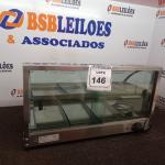 LOTE 146 - 01 ESTUFA PARA SALGADOS COM 08 BANDEJAS. (NO ESTADO) ATENÇÃO! FAZER A VISITAÇÃO ANTES DE ARREMATAR, NÃO SABEMOS SE FUNCIONA. LEILÃO NÃO TEM GARANTIA E NEM DEVOLUÇÃO, SUJEITO A POSSÍVEIS AVARIAS VISÍVEIS/OCULTAS E/OU AUSÊNCIA DE COMPONENTES.
