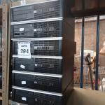 LOTE 294 - 06 CPU’S MARCA HP P/RETIRADA DE PEÇAS. (NO ESTADO) ATENÇÃO! FAZER A VISITAÇÃO ANTES DE ARREMATAR, NÃO SABEMOS SE FUNCIONA. LEILÃO NÃO TEM GARANTIA E NEM DEVOLUÇÃO, SUJEITO A POSSÍVEIS AVARIAS VISÍVEIS/OCULTAS E/OU AUSÊNCIA DE COMPONENTES.