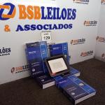 LOTE 129 - 05 REFLETORES DE LED AMBIENTE EXTERNO 100W CADA. (NOVO). (NO ESTADO) ATENÇÃO! FAZER A VISITAÇÃO ANTES DE ARREMATAR, NÃO SABEMOS SE FUNCIONA. LEILÃO NÃO TEM GARANTIA E NEM DEVOLUÇÃO, SUJEITO A POSSÍVEIS AVARIAS VISÍVEIS/OCULTAS E/OU AUSÊNCIA DE COMPONENTES.
