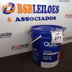 LOTE 271 - 01 GALÃO DE TINTA PARA INTERIOR QUALITEX NA COR PEROLA 18L RENDE ATÉ 300M. (NO ESTADO) ATENÇÃO! FAZER A VISITAÇÃO ANTES DE ARREMATAR, NÃO SABEMOS SE FUNCIONA. LEILÃO NÃO TEM GARANTIA E NEM DEVOLUÇÃO, SUJEITO A POSSÍVEIS AVARIAS VISÍVEIS/OCULTAS E/OU AUSÊNCIA DE COMPONENTES.