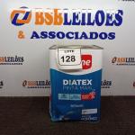 LOTE 128 - 01 LATA DE TINTA BASE P DE 18L INTERIOR DIATEX IQUINE. (NOVO) (NO ESTADO) ATENÇÃO! FAZER A VISITAÇÃO ANTES DE ARREMATAR, NÃO SABEMOS SE FUNCIONA. LEILÃO NÃO TEM GARANTIA E NEM DEVOLUÇÃO, SUJEITO A POSSÍVEIS AVARIAS VISÍVEIS/OCULTAS E/OU AUSÊNCIA DE COMPONENTES.